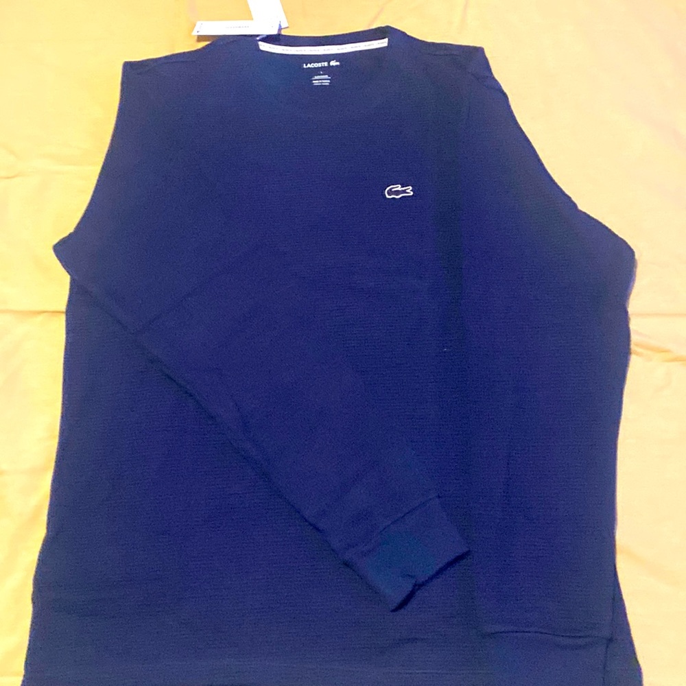 Lacoste long sleeve sleepwear, size large